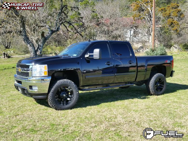 vehicle gallery/chevrolet silverado fuel pump d515 0X0  Matte Black wheels and rims