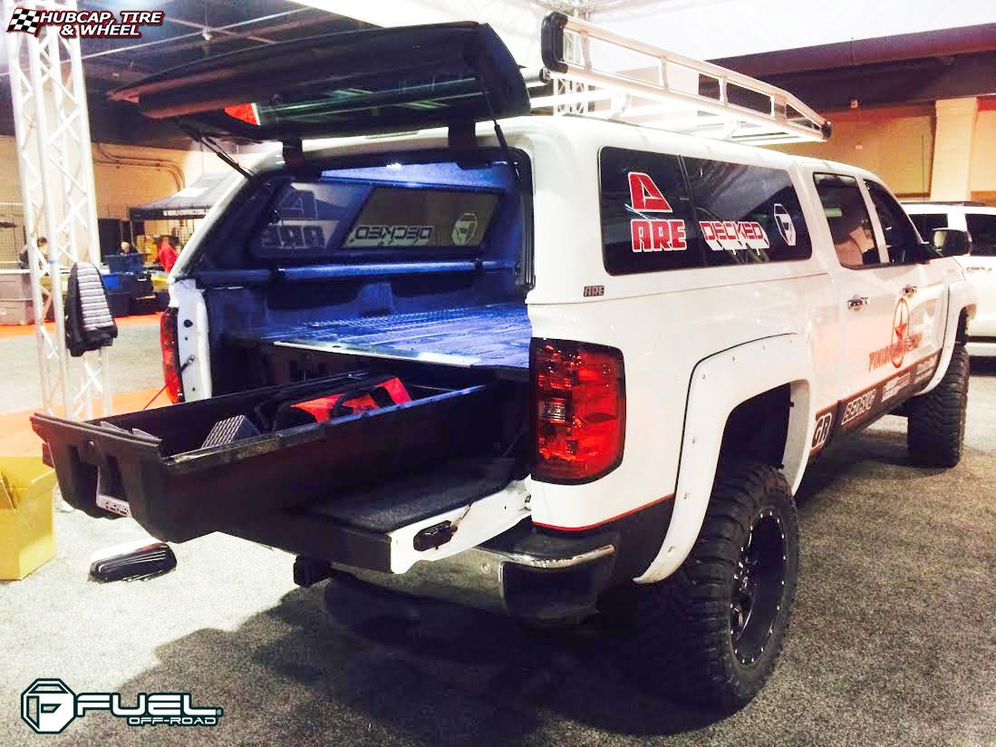 vehicle gallery/chevrolet silverado fuel krank d517 20X10  Matte Black & Milled wheels and rims