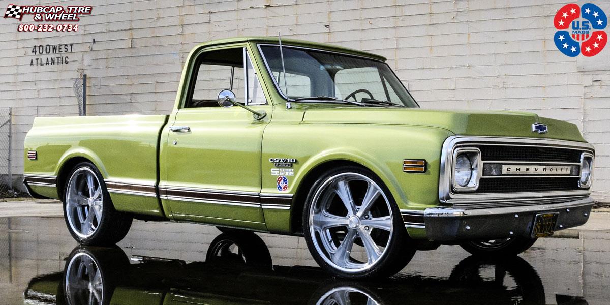 vehicle gallery/chevrolet c10 us mags milner u215 22X9  Brushed wheels and rims