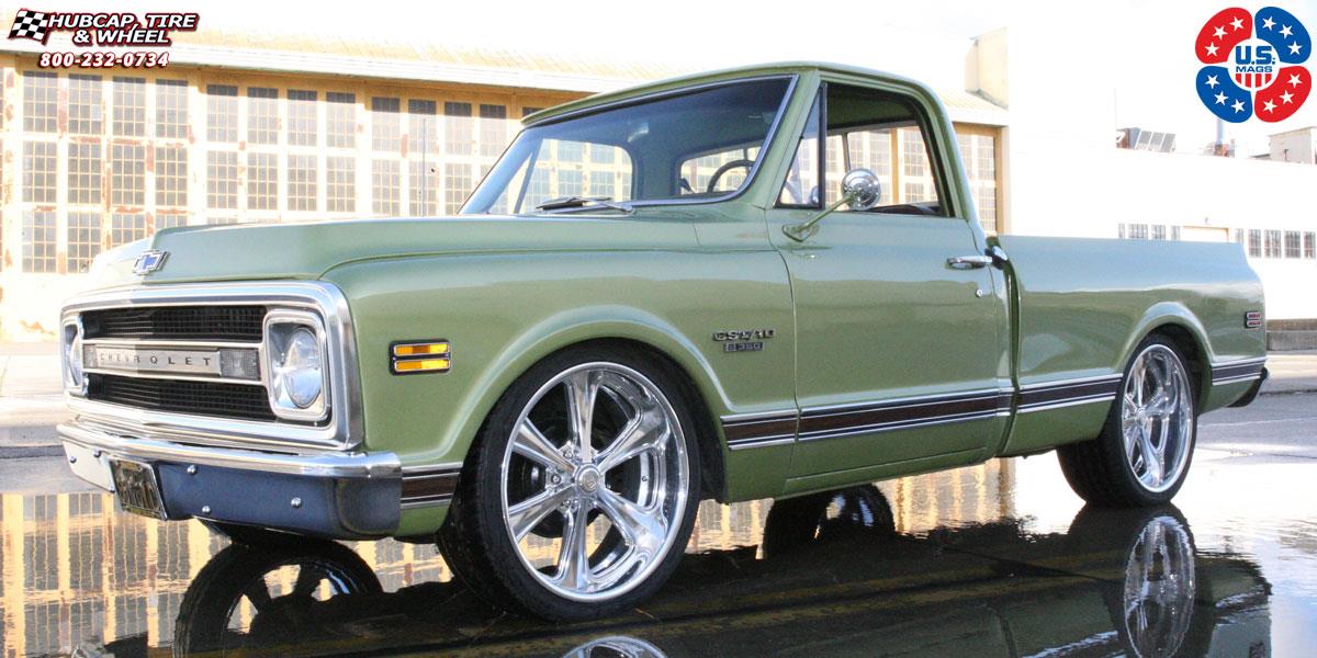 vehicle gallery/chevrolet c10 us mags milner u214 22X10  Polished wheels and rims