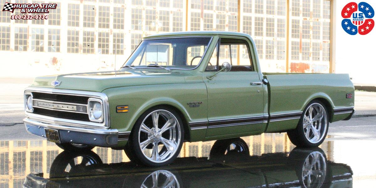 vehicle gallery/chevrolet c10 us mags milner u214 22X10  Polished wheels and rims