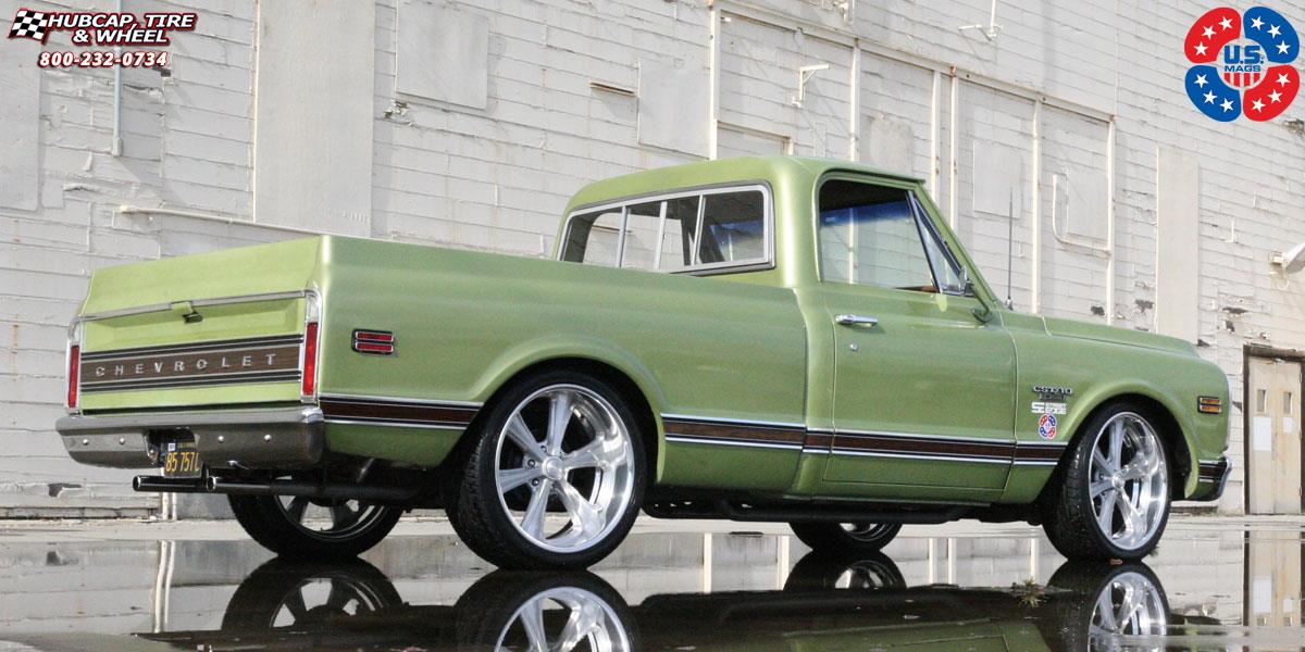 vehicle gallery/chevrolet c10 us mags milner u215 22X9  Brushed wheels and rims