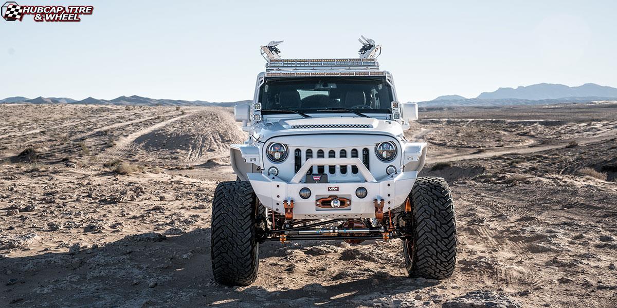 vehicle gallery/jeep wrangler fuel forged ff15 22X12  Brushed Gloss Transparent Copper wheels and rims