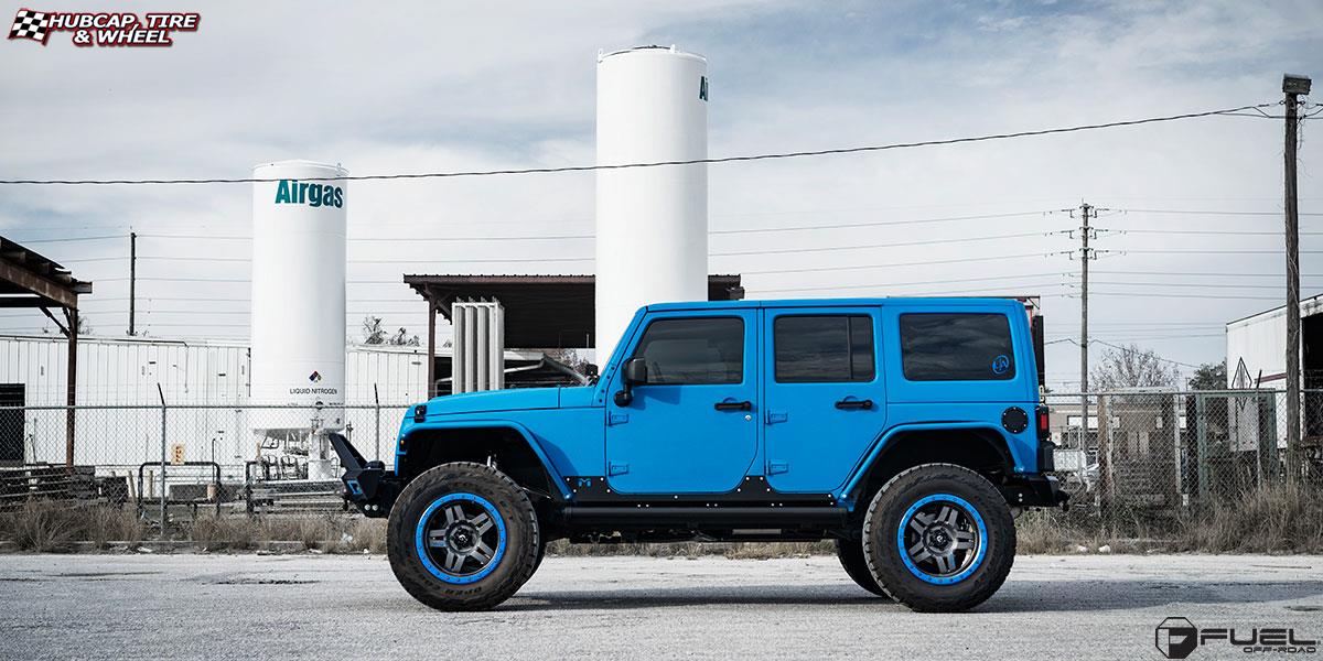 vehicle gallery/jeep wrangler fuel anza d558 20X10  Matte Anthracite | Color Match Ring wheels and rims