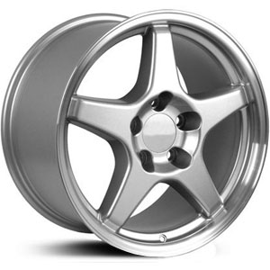 Corvette ZR1 Style (CV01)  Wheels Machined Silver