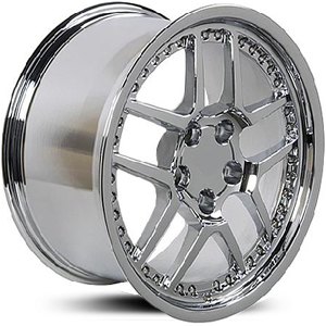 Chevy Corvette C5 Z06 Style (CV04) Chrome with Rivets