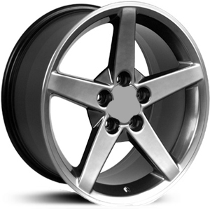 Chevy Corvette C6 Style (CV06) Hyper Black Machined Lip