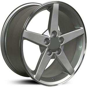 Chevy Corvette C6 Style (CV06) Silver Machined Lip