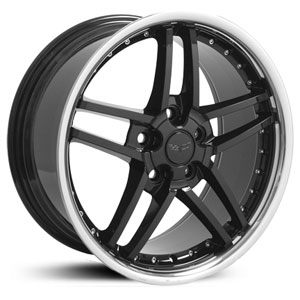 Chevy Corvette C6 Z06 Style (CV07) Black with rivets SS Lip