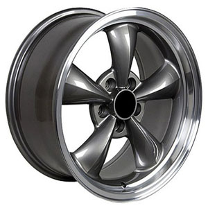 Fits Ford Mustang Bullitt Style (FR01)  Wheels Anthracite Machined Lip