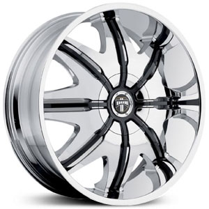 Dub Doggystyle 142/143 Chrome w/ Black Inserts