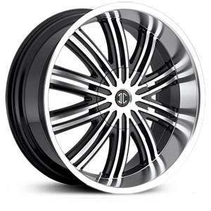 2Crave No.07  Wheels Glossy Black / Machined Face / Machined Lip