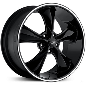 Foose F104 Legend  Wheels Gloss Black Machined Lip Stripe