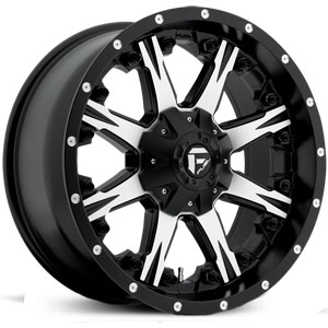 Fuel D541 Nutz  Wheels Matte Black Machined