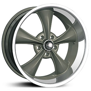 Ridler 695  Wheels Grey w/ Machined Lip