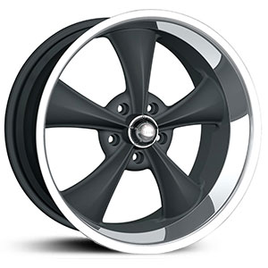 Ridler 695  Wheels Matte Black w/ Machined Lip