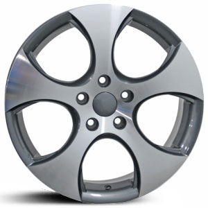 Volkswagen GTI (VW20)  Wheels Gunmetal Machined Face