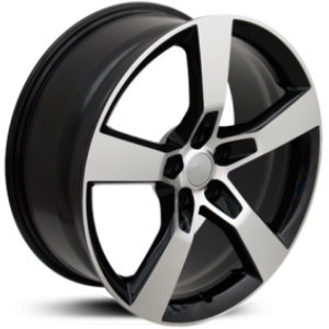 Chevy CV11  Wheels Machined Black