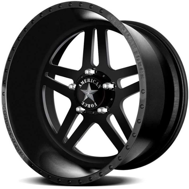 American Force LIBERTY SS5  Wheels Black Flat-Machined Windows 