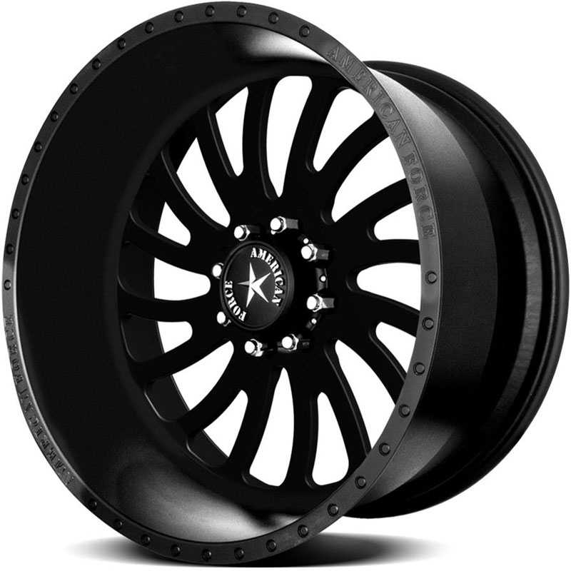 American Force OCTANE SS8  Wheels Black Flat-Solid 