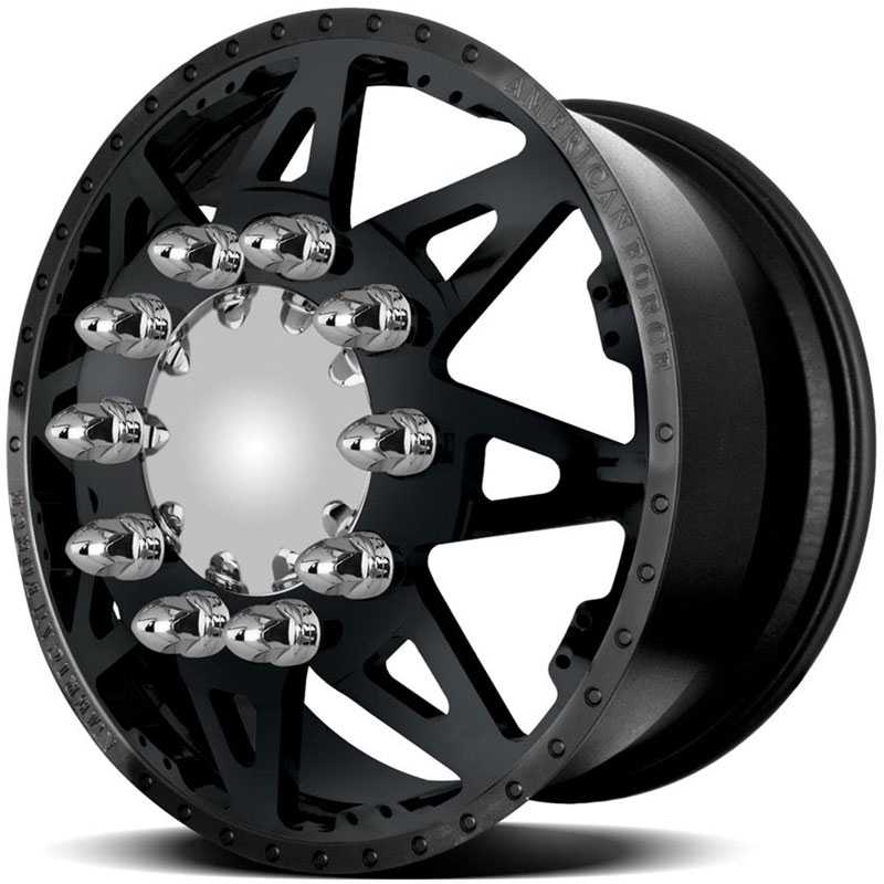 American Force Dually STARS  Wheels Black Flat-Solid