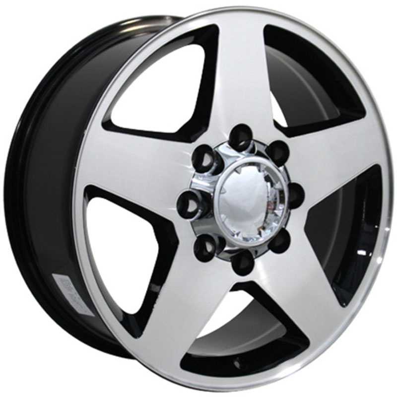 Chevy Silverado 1500 Style (CV91)  Wheels Machined Black