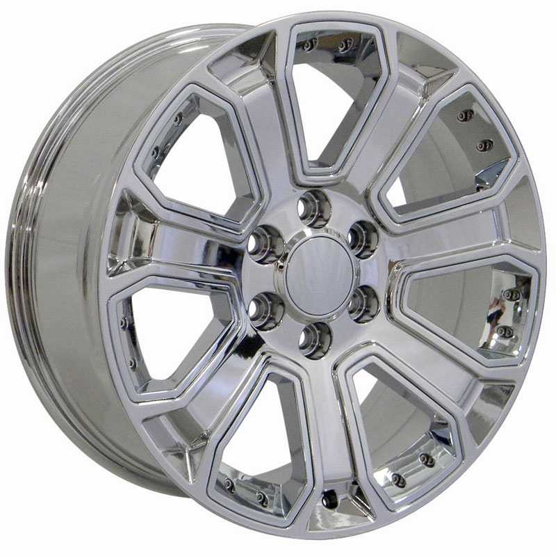 Chevy Silverado 1500 Style (CV93)  Wheels PVD Chrome w/ Chrome Inserts