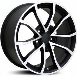 Chevy Corvette C6 Z06 CV09 Matte Black Machined