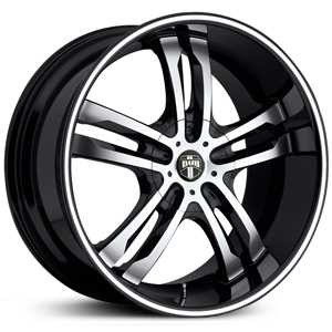 Dub Phase 5 104/105/106 Black Machined