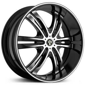 Dub Phase 6 107/108 Black Machined