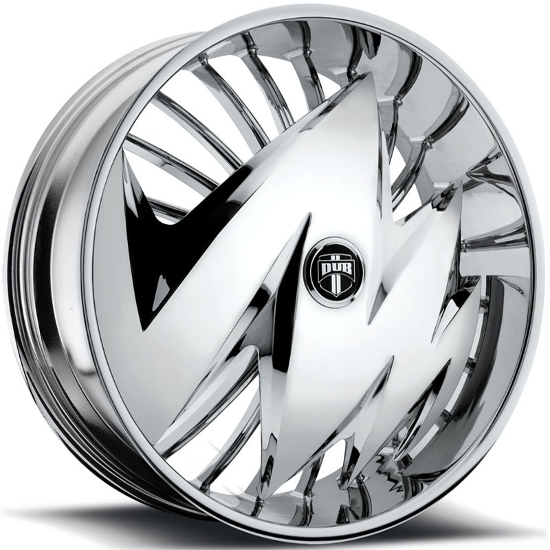 Dub Ragged Skirtz S606  Wheels Chrome