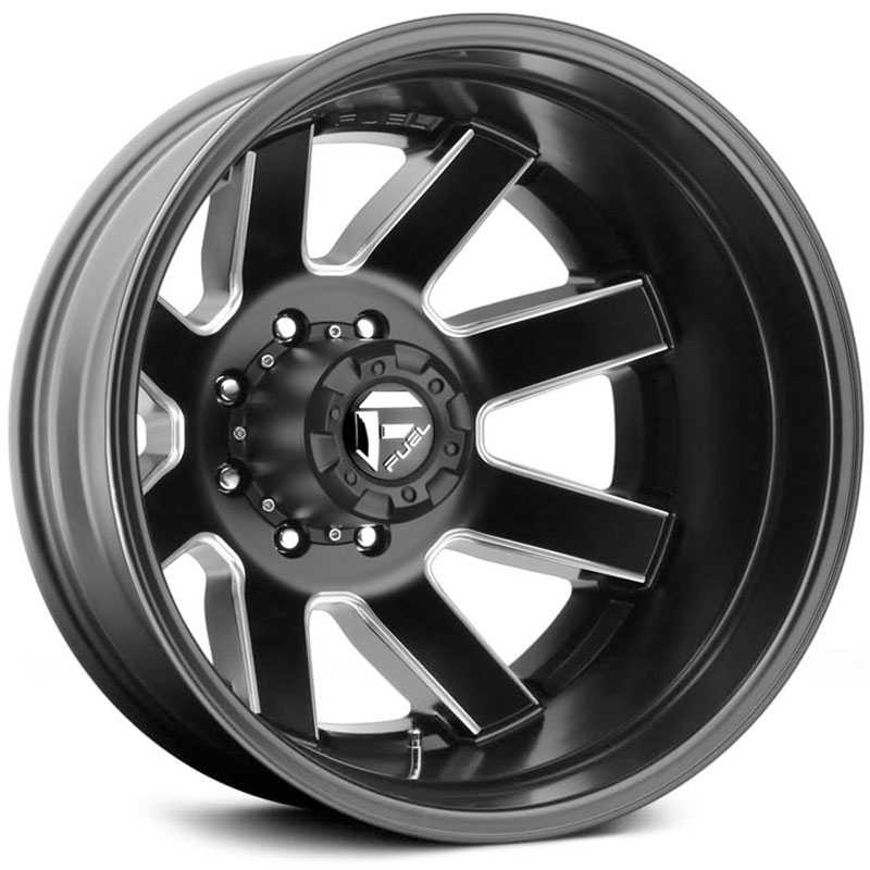 Fuel D538 Maverick Dually  Wheels Matte Black Milled (Rear)