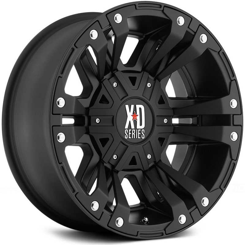 XD Series XD822 Monster II  Wheels Satin Black W/ Accents