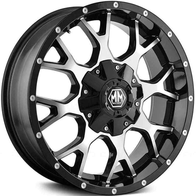 Mayhem  Warrior 8015  Wheels Black / Machined Face 