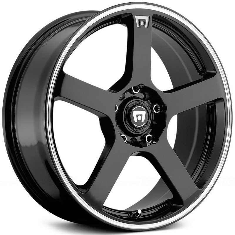 Motegi Racing MR116  Wheels Gloss Black W/ Machined Flange