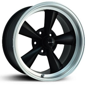 Ridler 675  Wheels Matte Black w/ Machined Lip