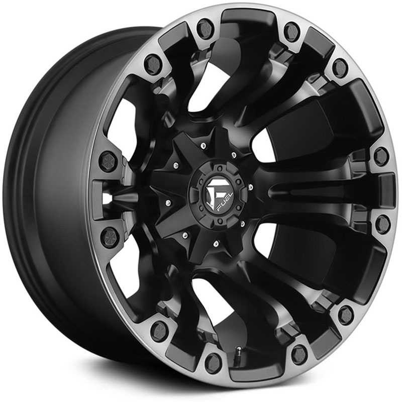 Fuel D569 Vapor  Wheels Matte Black & Machined