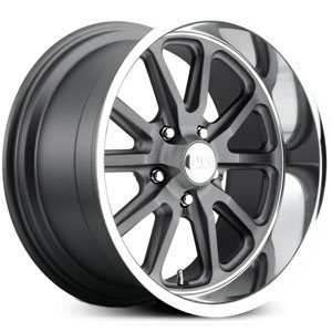 US Mags Rambler U111  Wheels Gunmetal w/ Polished Lip