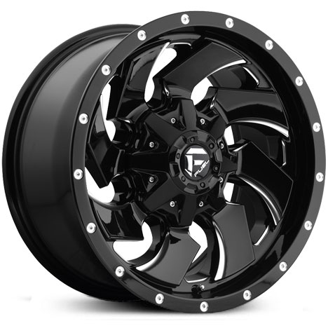 Fuel D574 Cleaver  Wheels Gloss Black Milled