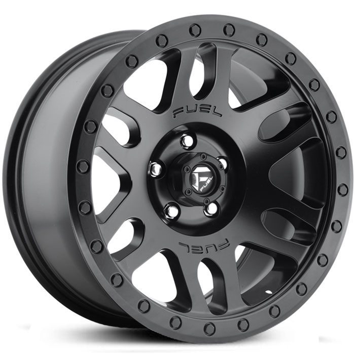 Fuel D584 Recoil  Wheels Matte Black