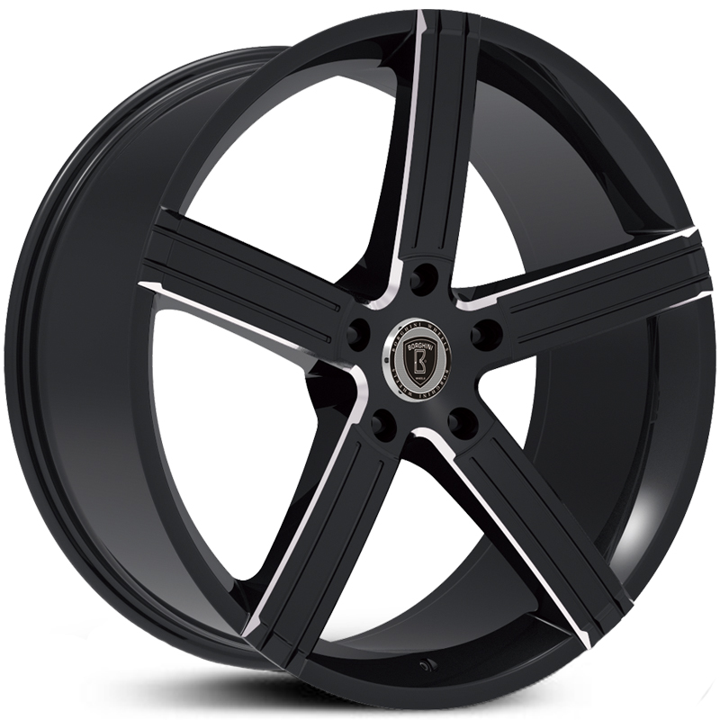 Borghini BW-39A  Wheels Black & Milled Accents