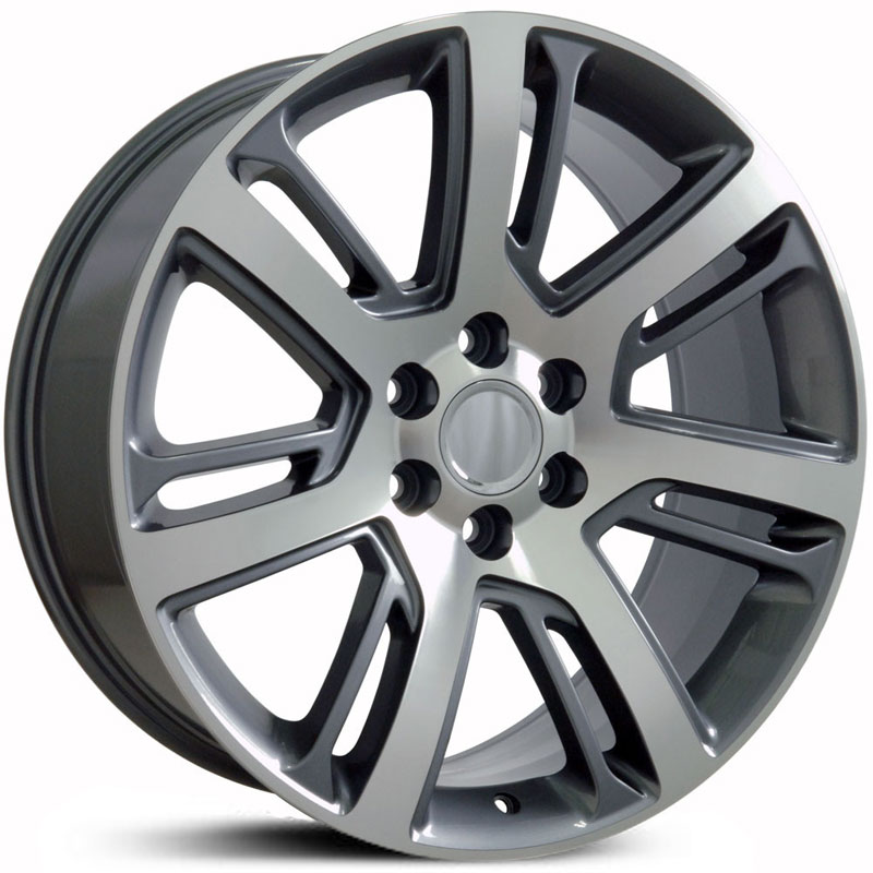 Cadillac Escalade Style (CA88)  Wheels Gunmetal Machined Face