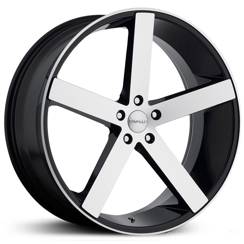 Cavallo CLV-5  Wheels Gloss Black Machined 