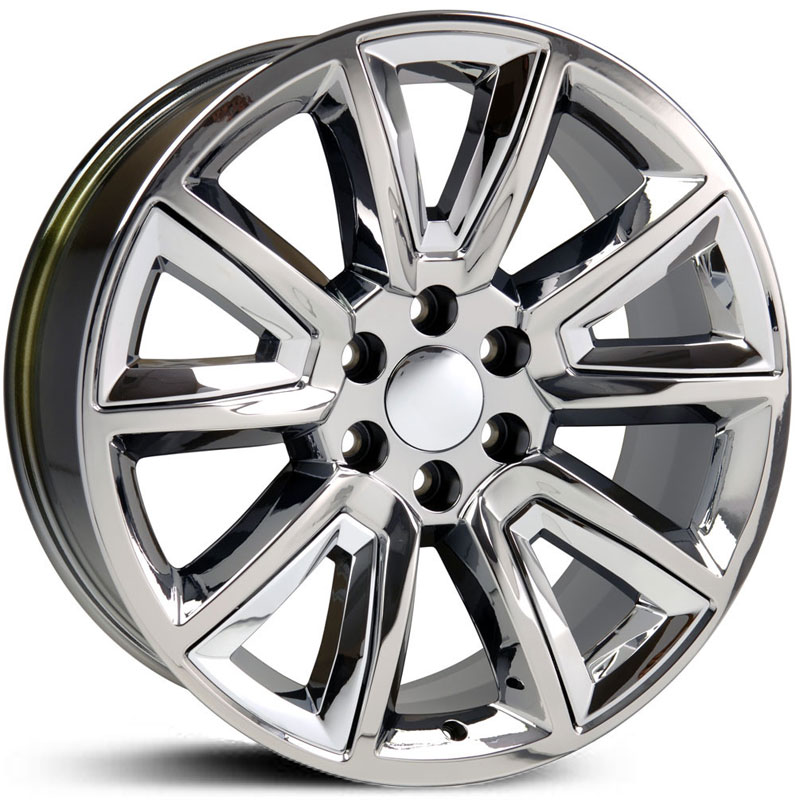 Chevy Tahoe Style (CV73)  Wheels Chrome w/ Chrome Inserts