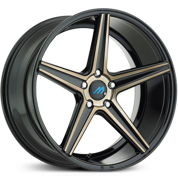 Mach ME1  Wheels Gloss Black Titanium Face