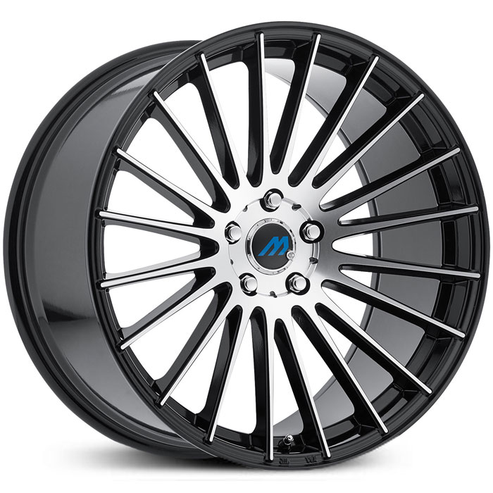 Mach ME18  Wheels Gloss Black Machined