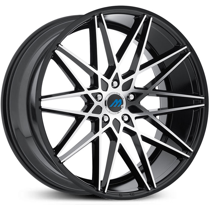 Mach ME20  Wheels Gloss Black Machined