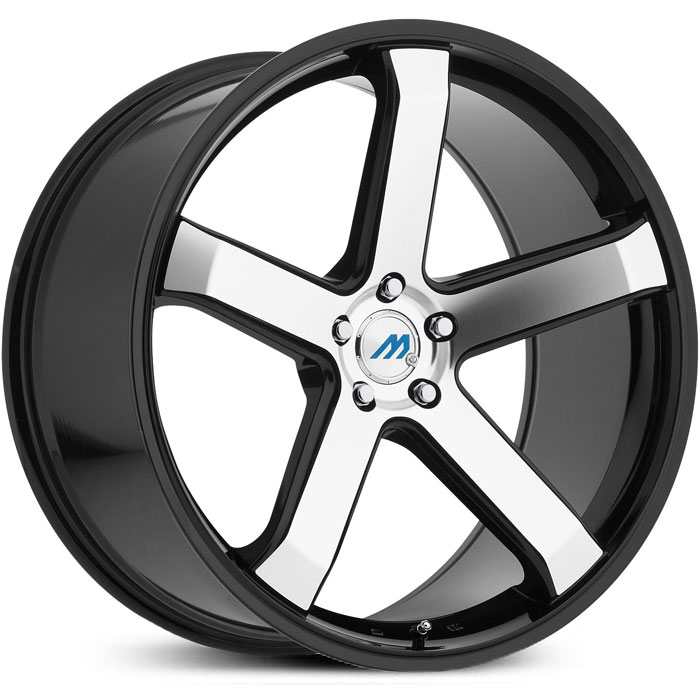 Mach ME5  Wheels Gloss Black Machined