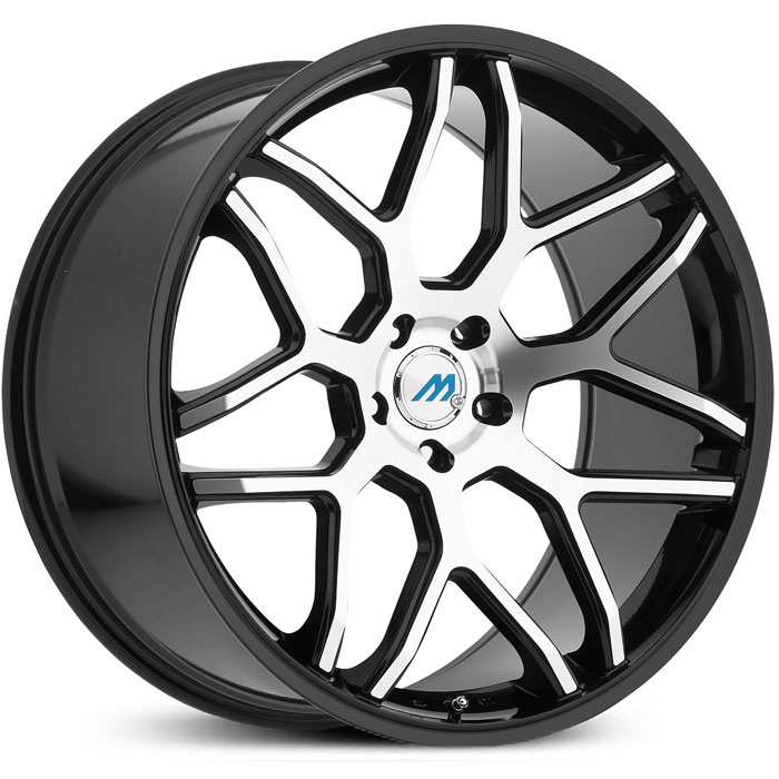 Mach ME8  Wheels Gloss Black Machined