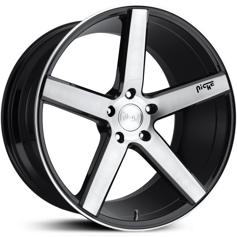 Niche M124 Milan  Wheels Gloss Black & Machined